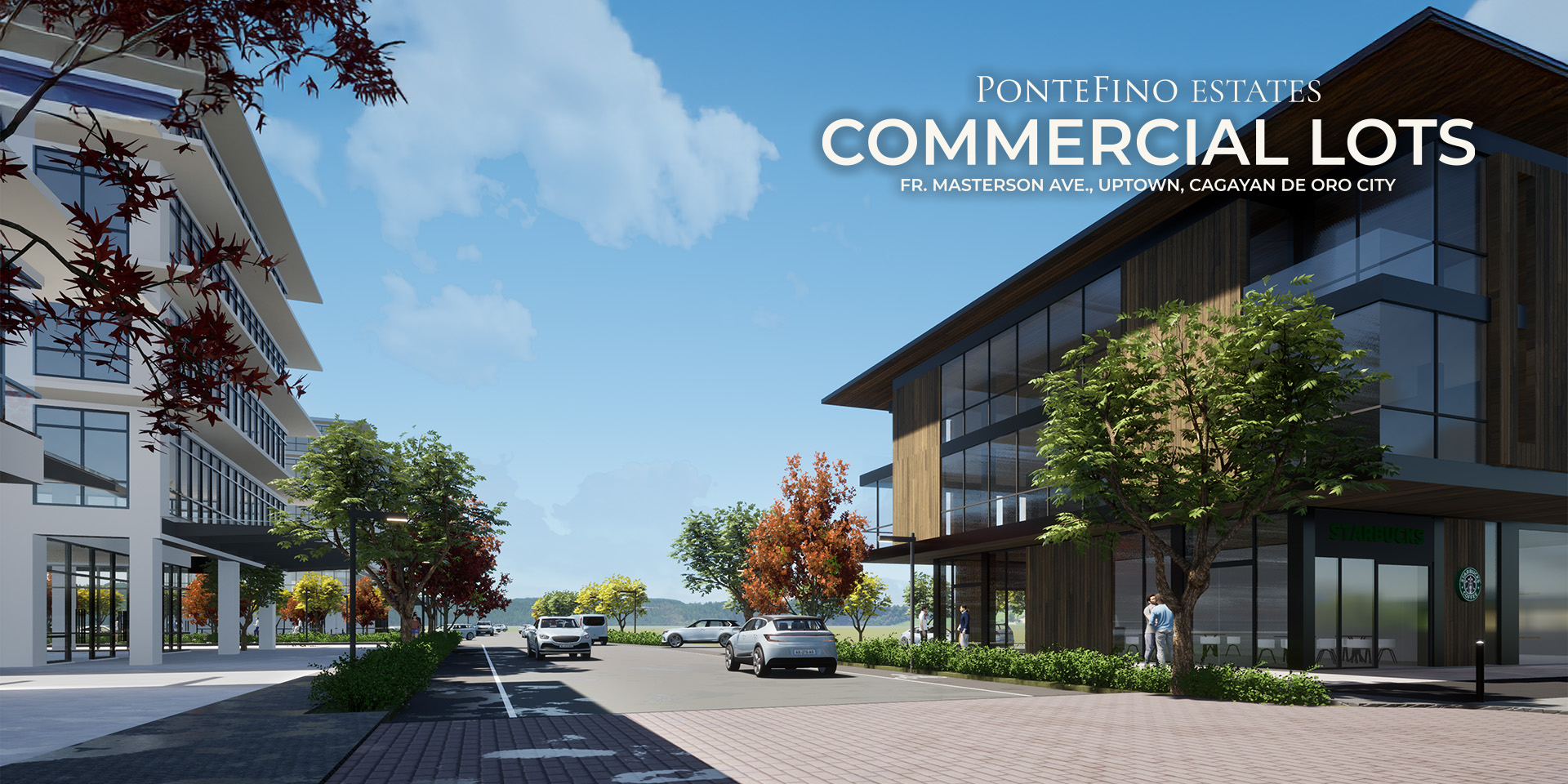 Commercial lots at PonteFino Estates along Masterson Avenue in Cagayan de Oro City