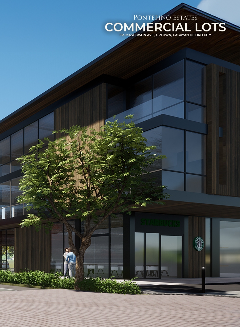 Commercial lots at PonteFino Estates along Masterson Avenue in Cagayan de Oro City