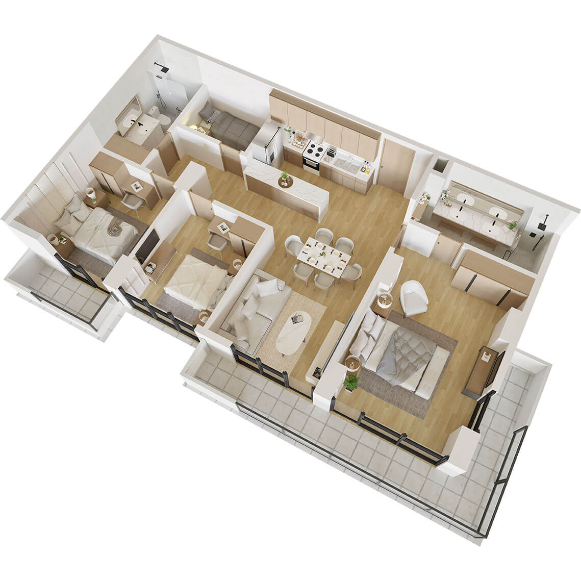 3-Bedroom Unit