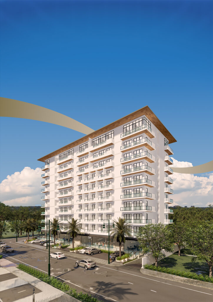 Accent Tower, a 10-storey mixed-use condominium development at PonteFino Estates in Batangas City.